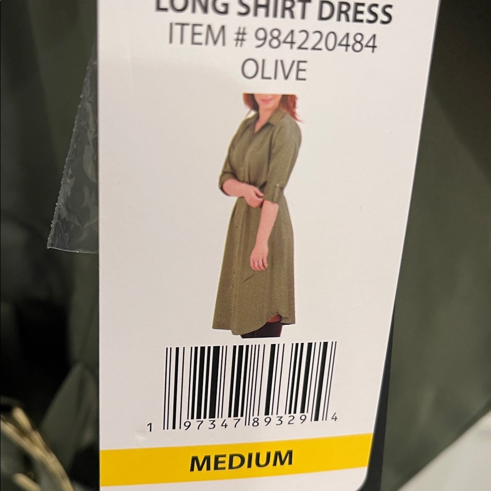 French Connection Khaki Button-Up Dress